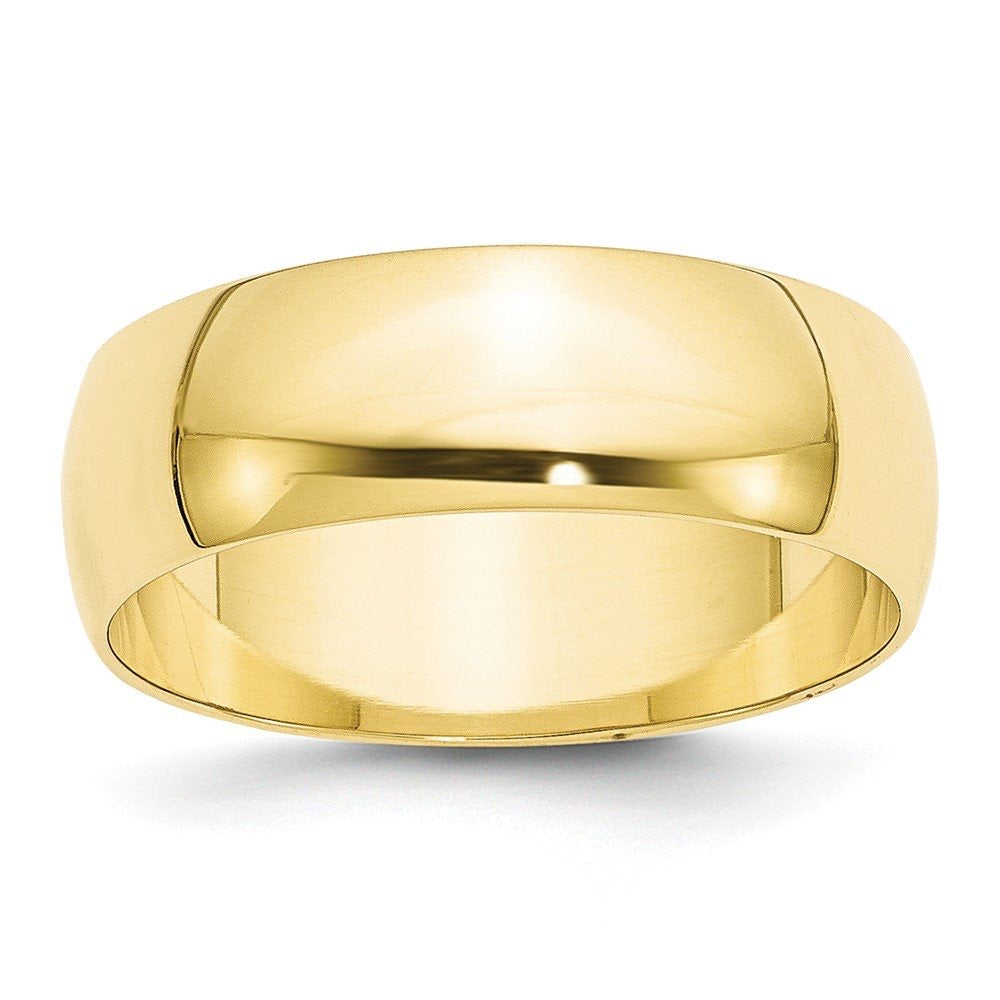 Men’s Round Band Ring In 3.5MM 14K Yellow Golds
