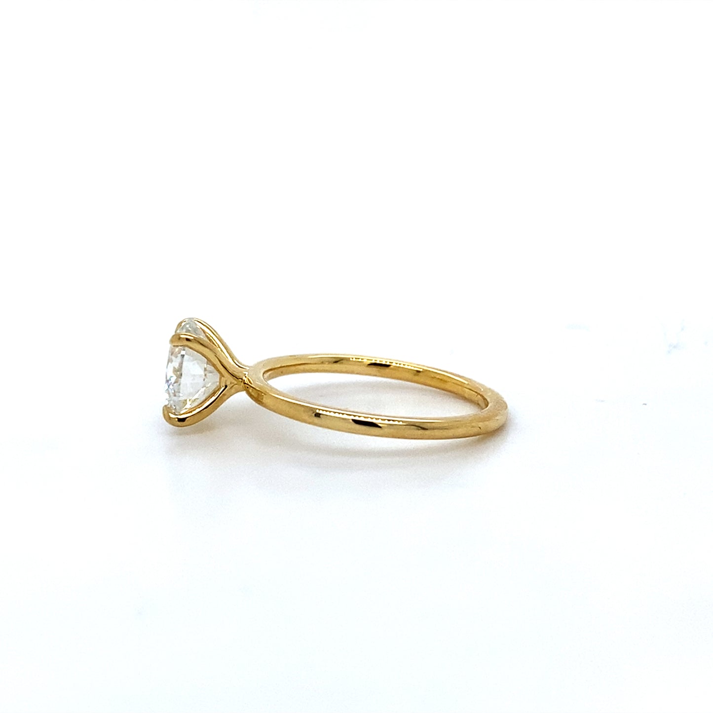 14K Yellow Gold 2.05 Ct Lab Grown Solitaire Ring