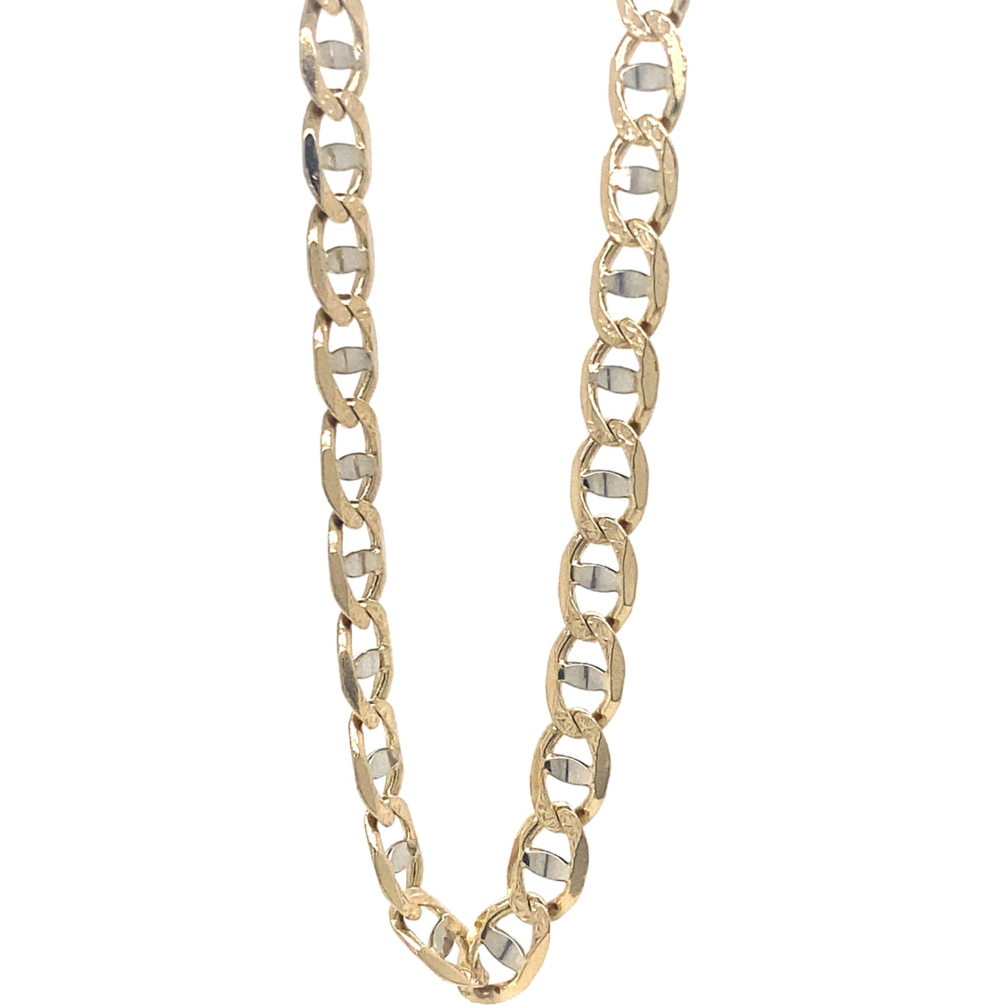14K Yellow Gold 5MM 24” Mariner Chain Necklace