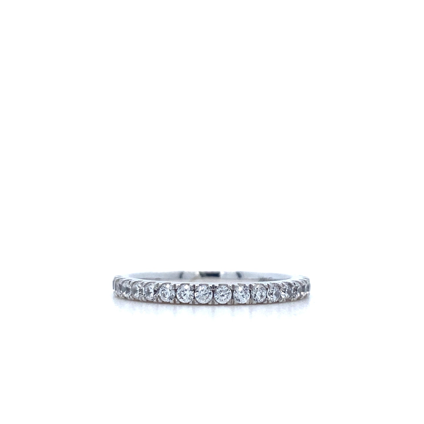 14K White Gold 4-Prong Engagement Ring Set