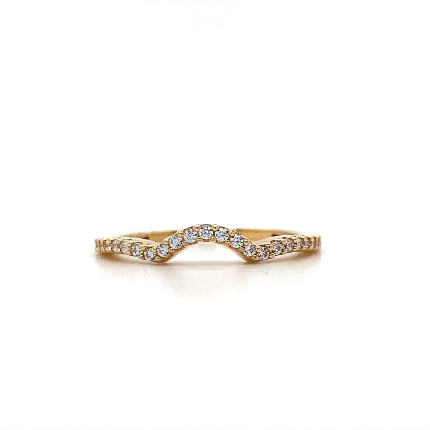 Halo Engagement Set In 14K Yellow Gold Ring