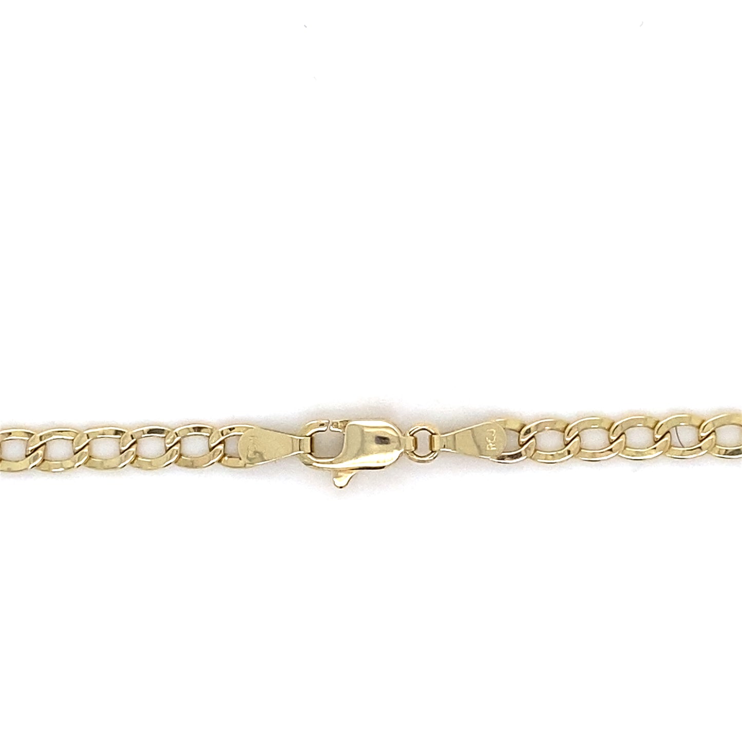 14K Yellow Gold 3.5MM 24” Hollow Curb Link Chain Necklace