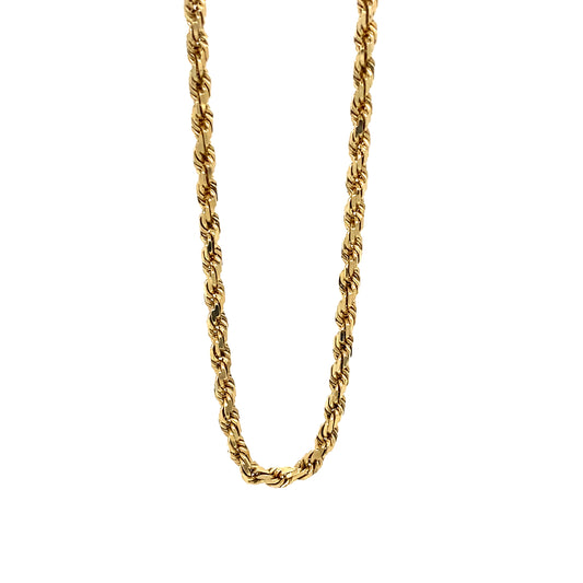 14K 18.5” 2.5MM Rope Chain
