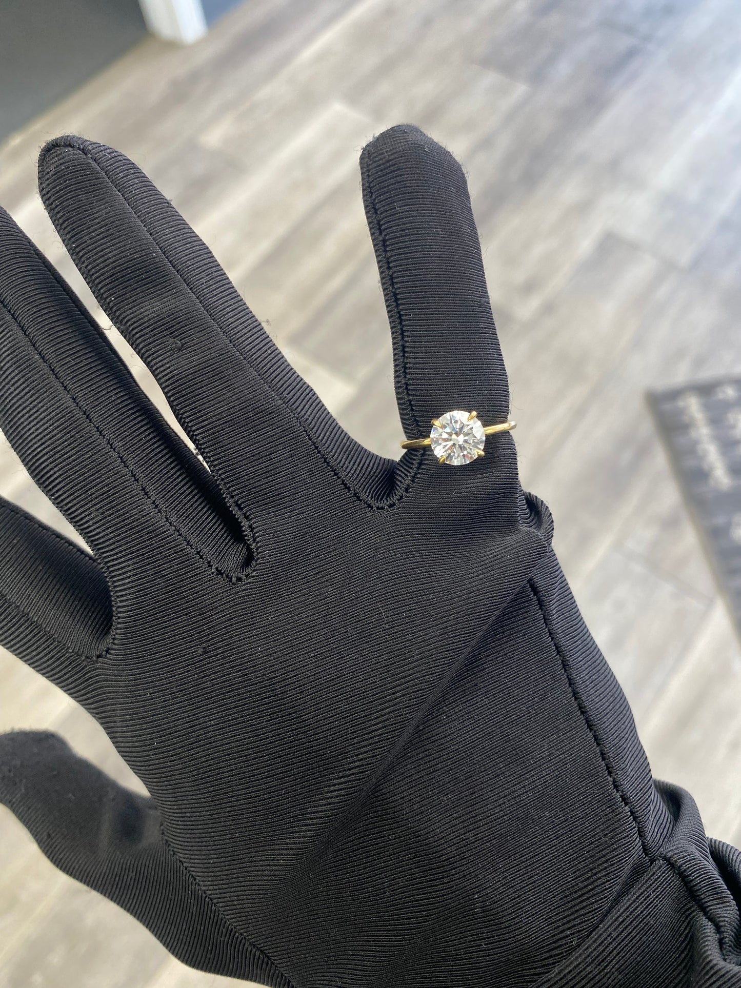 14K Yellow Gold 2.05 Ct Lab Grown Solitaire Ring