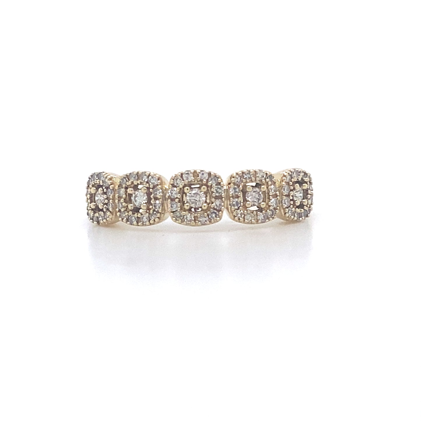 10K Yellow Gold Diamond Ring – .43 Ct Natural Stone