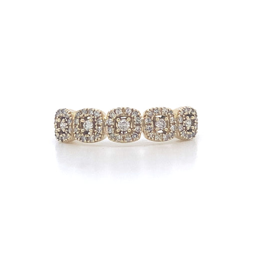10K Yellow Gold Diamond Ring – .43 Ct Natural Stone