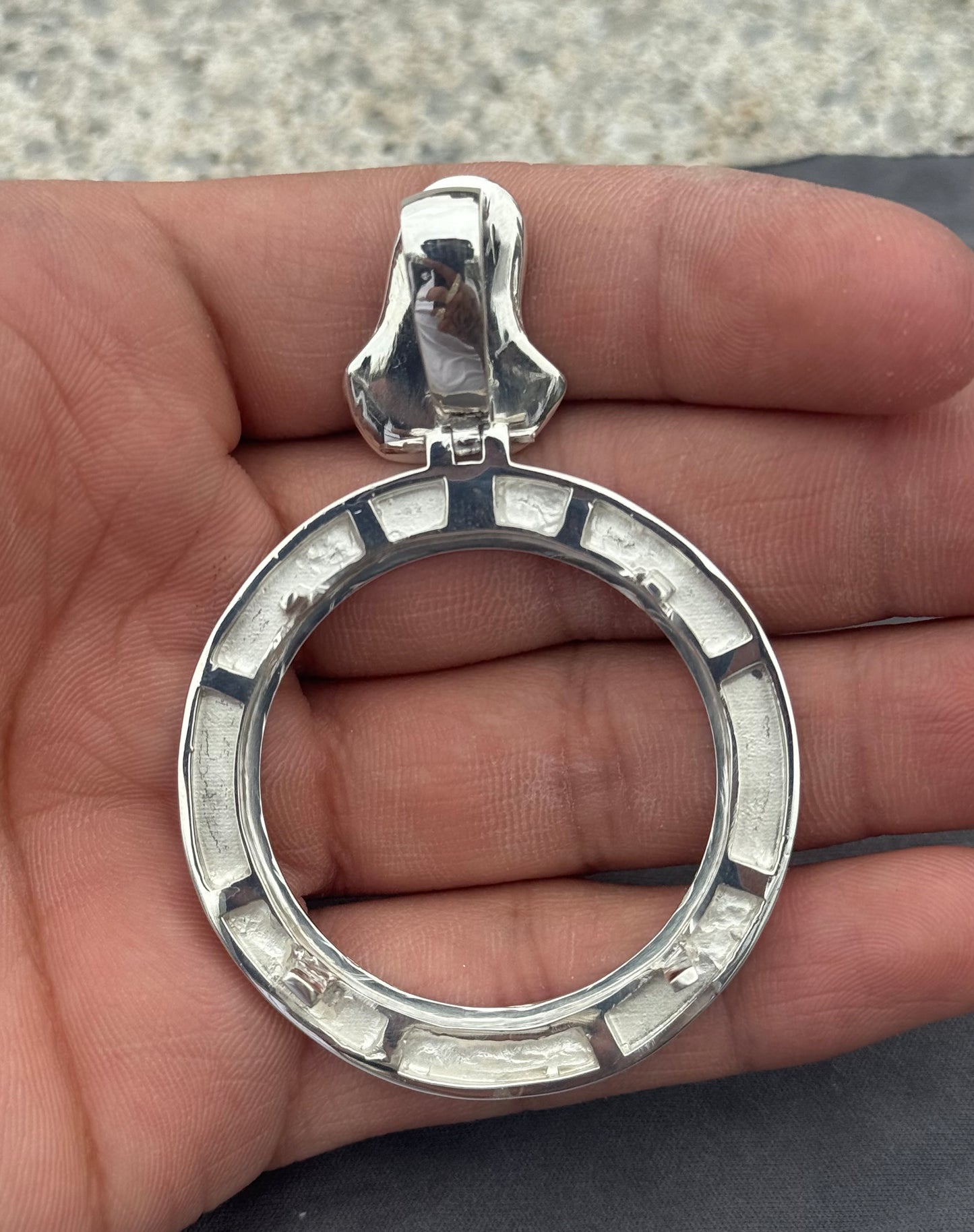 925 Sterling Silver Centenario with Virgin Mary Detail - D's Custom Jewelry