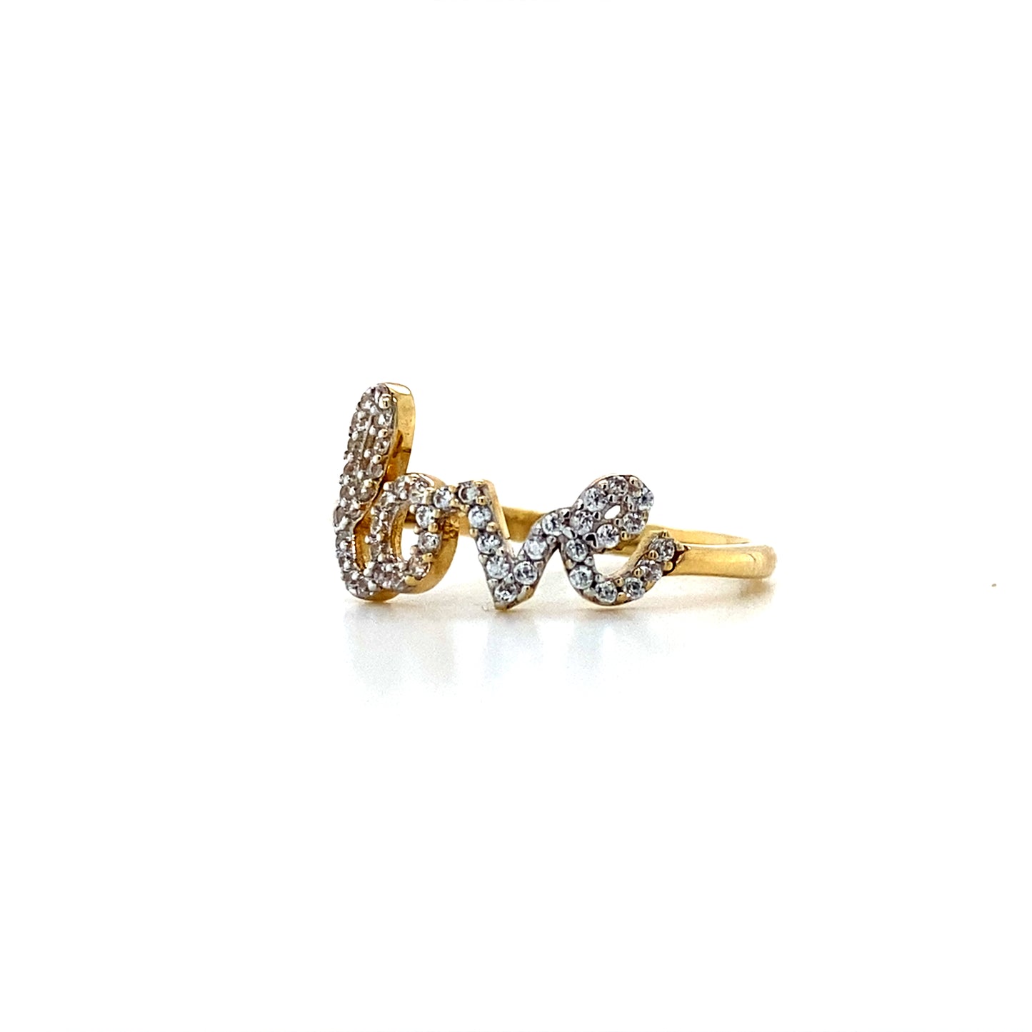 14K Yellow Gold Love Ring