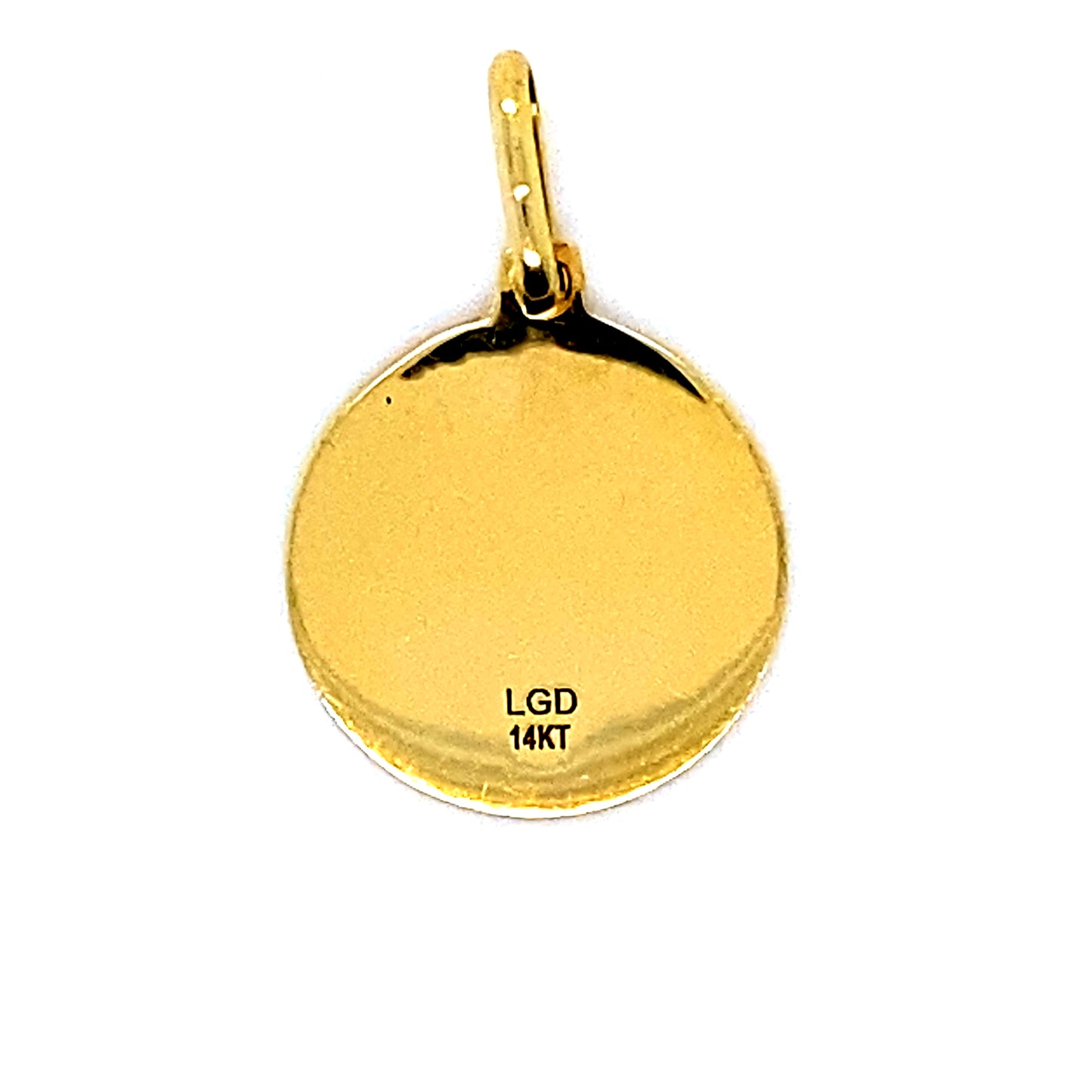 14K Yellow Gold Baptism Pendant