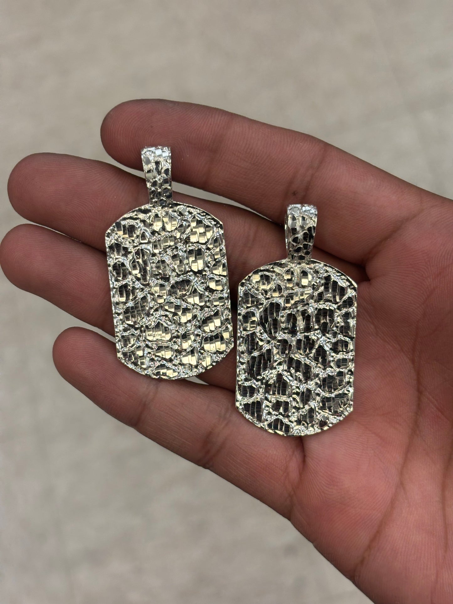 925 Silver Nugget Charm Pendant