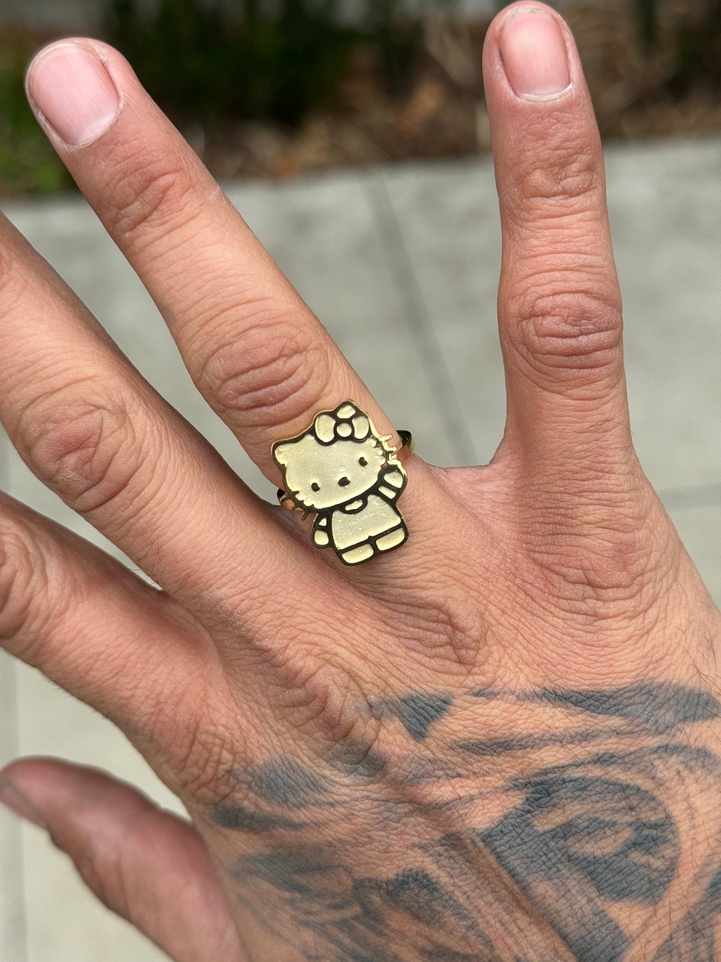 925 Silver Hello Kitty Body Ring