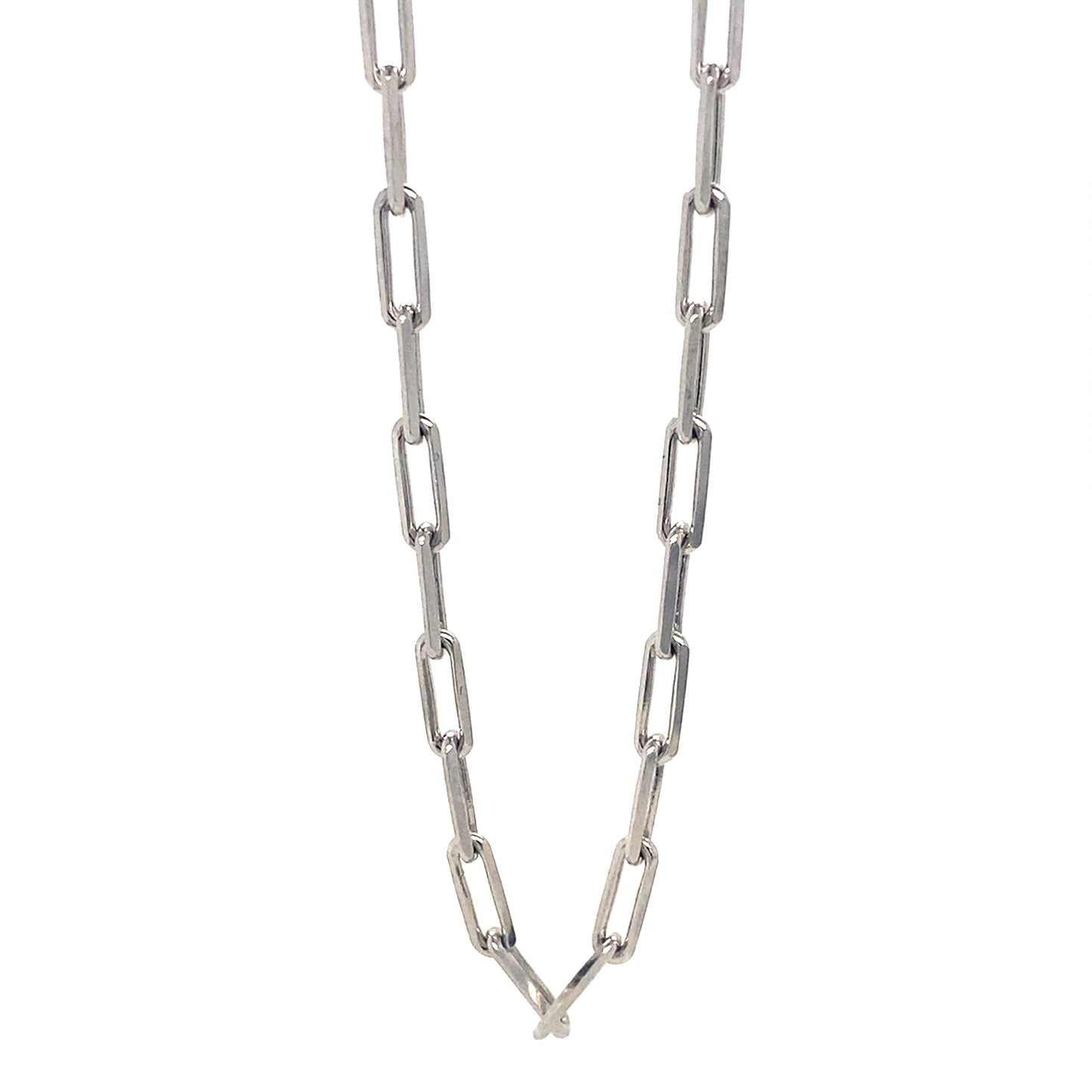 18” 3MM Paperclip Chain In 925 Sterling Silver