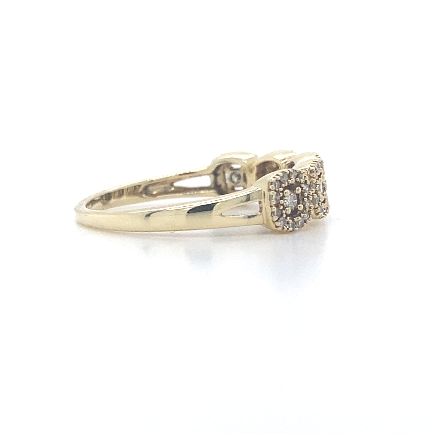 10K Yellow Gold Diamond Ring – .43 Ct Natural Stone