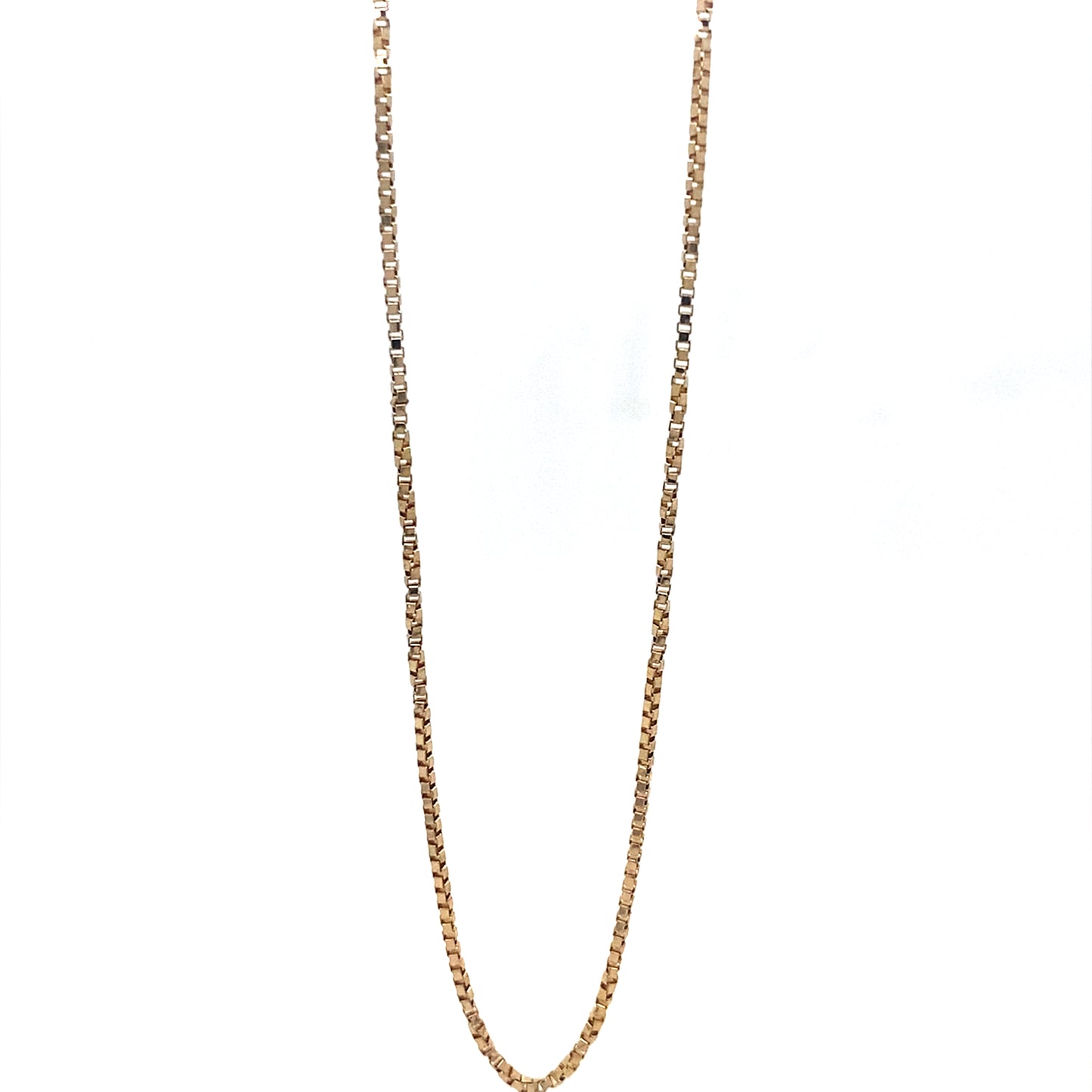 14K Yellow Gold 16” 1MM Box Twist Chain Necklace