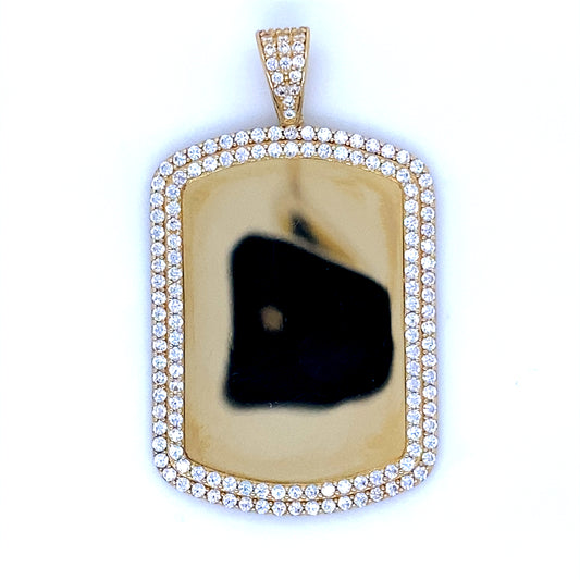 14K Yellow Gold Picture ID Pendant