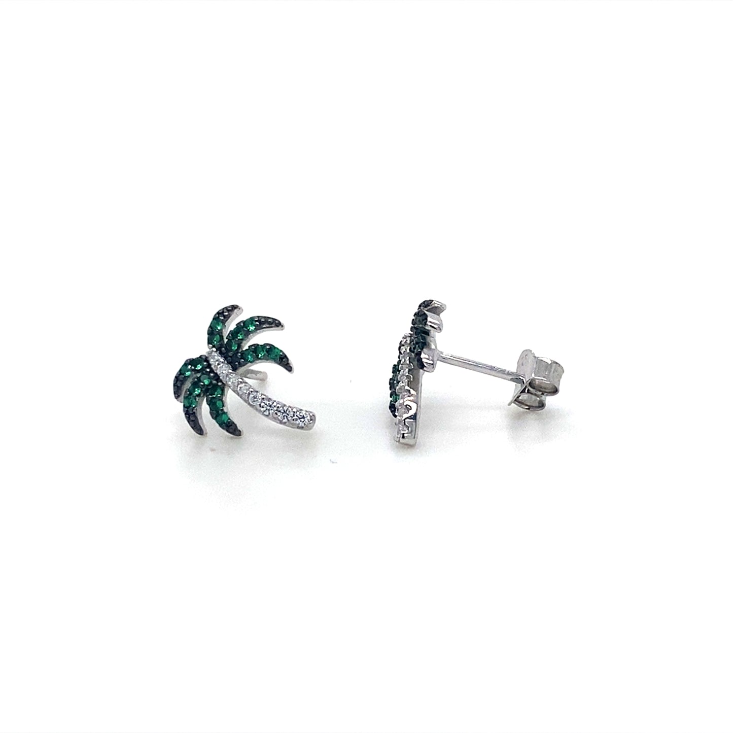 Palm Beach Earrings In 925 Sterling Silvers