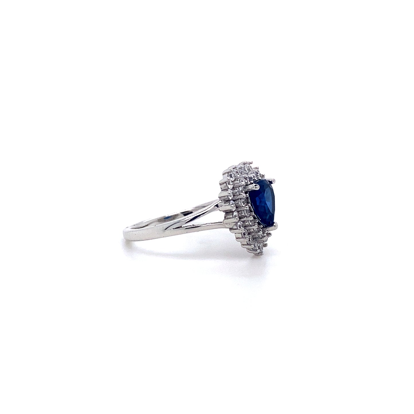 Heart Shaped Ring In 925 Sterling Silver
