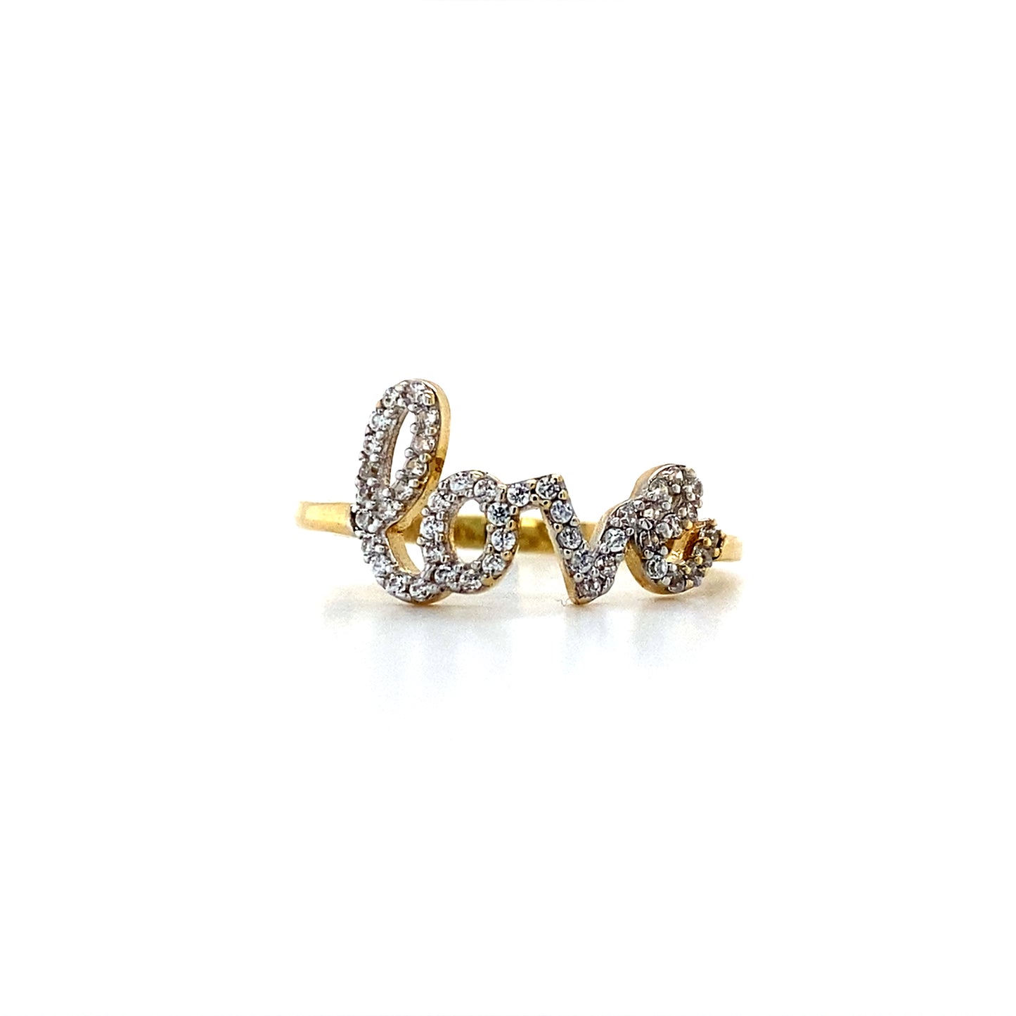 14K Yellow Gold Love Ring