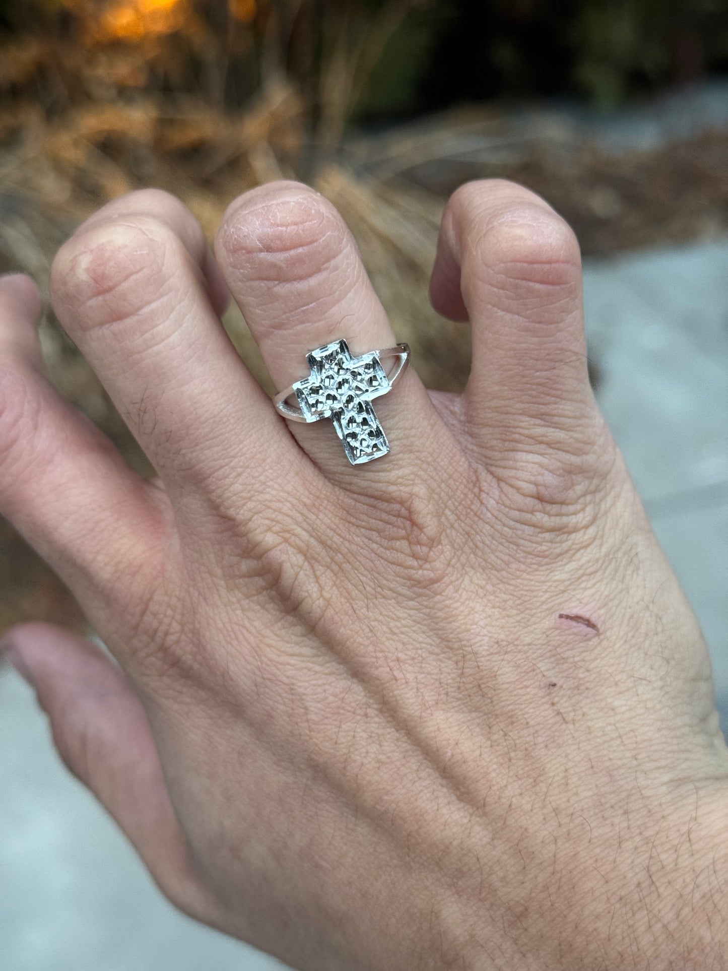 925 Silver Cross Ring