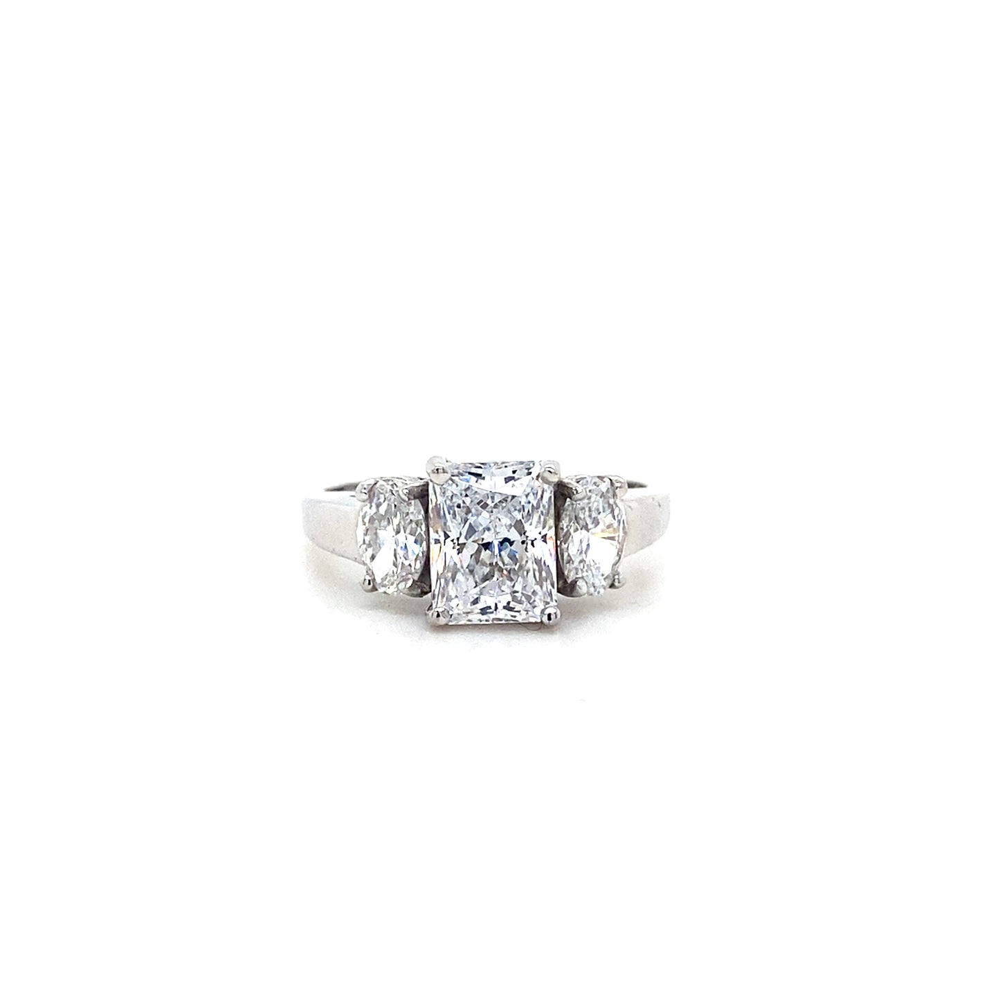 10K White Gold Engagement Ring