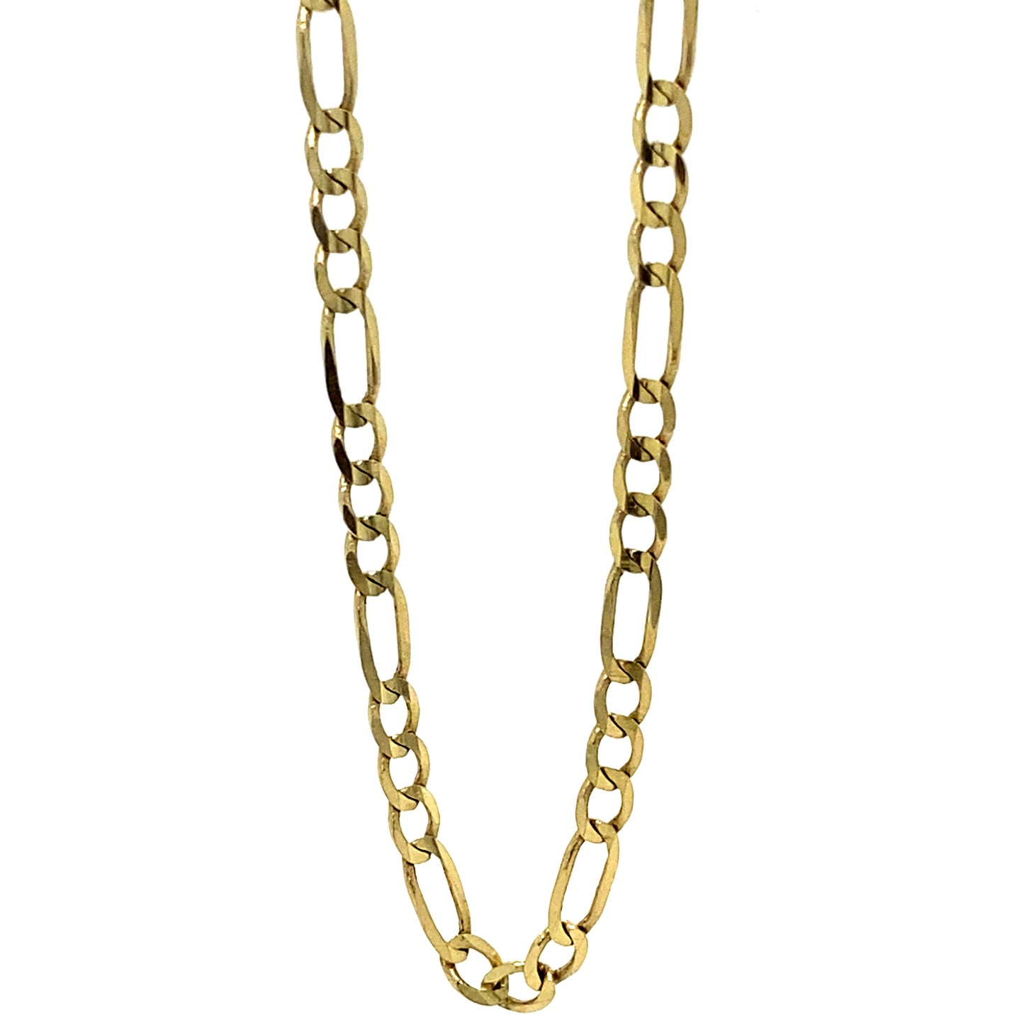 14K Yellow Gold 3MM 24” Figaro Link Chain Necklace