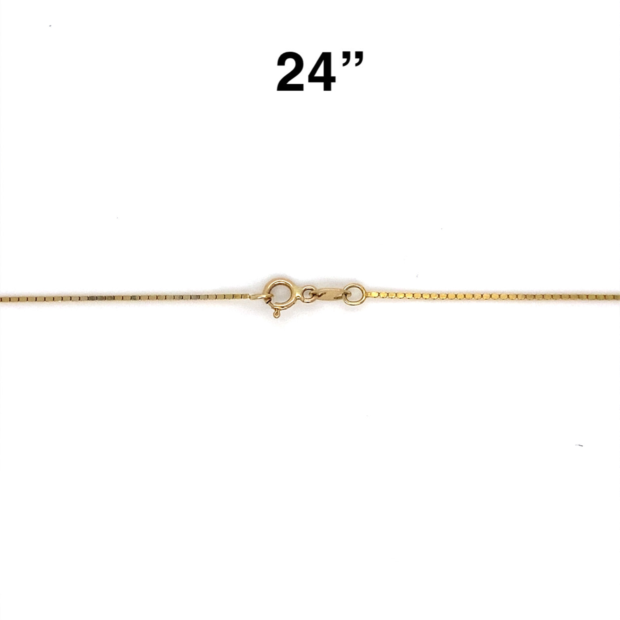 14K Yellow Gold Box Link Chain