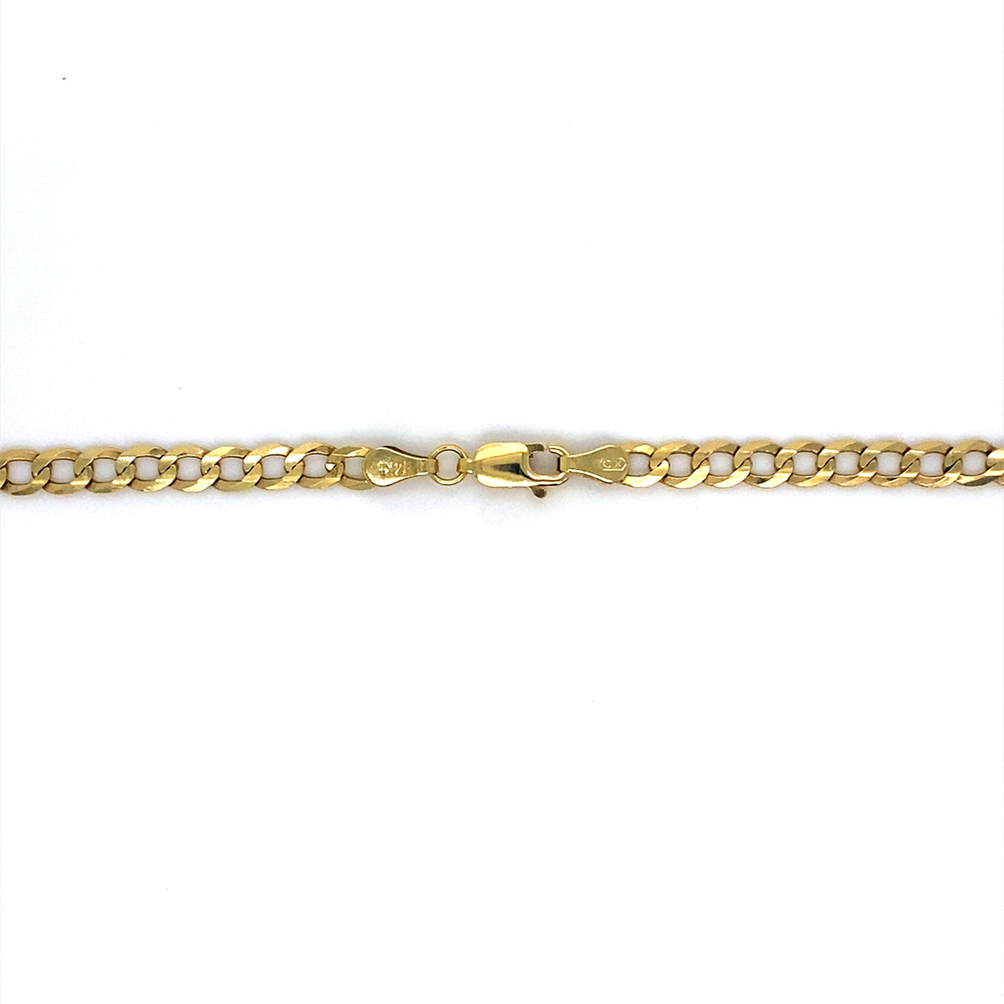 14K Yellow Gold 24” Curb Link Chain