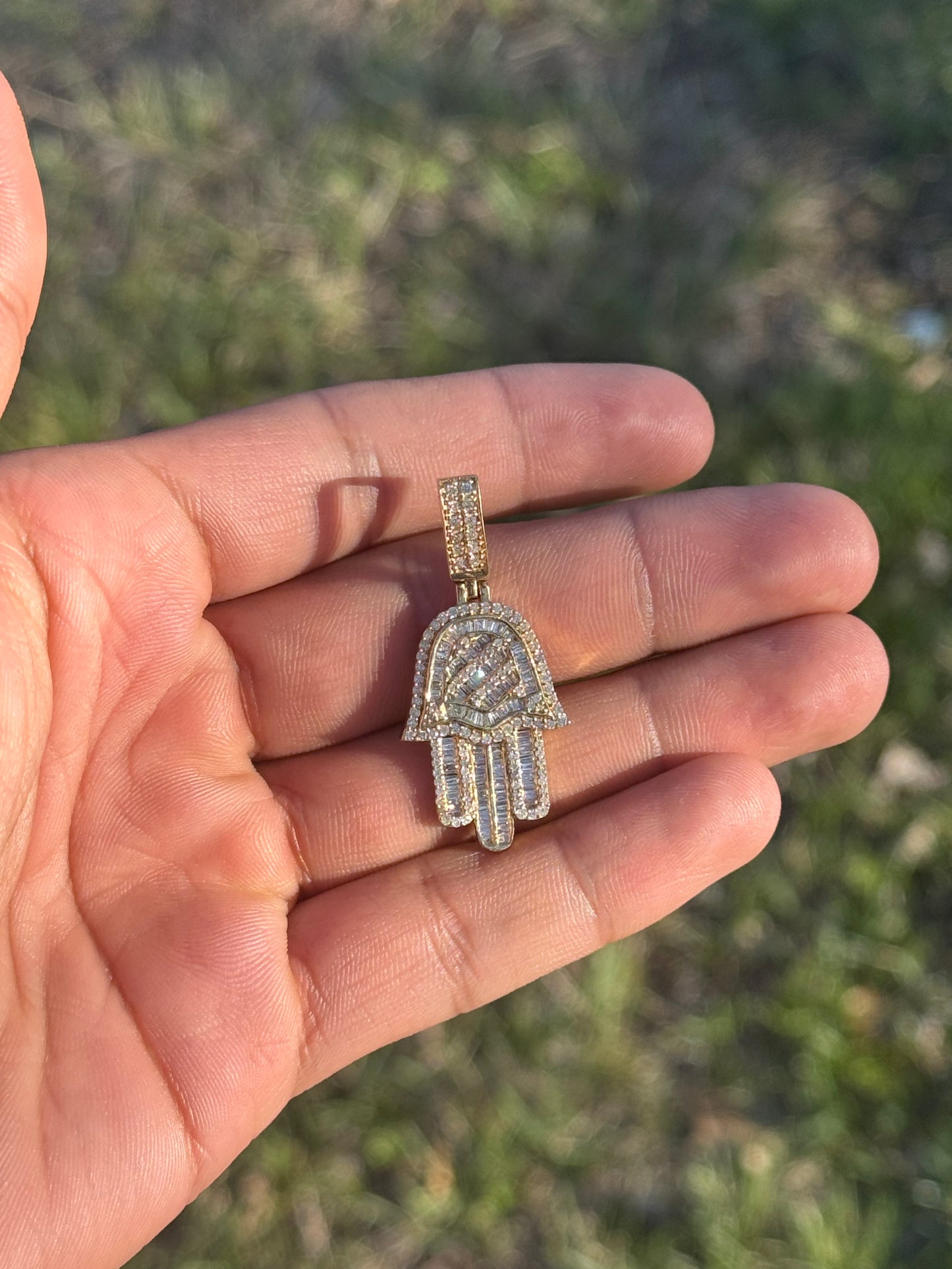 10K Yellow Gold Hasma Pendant