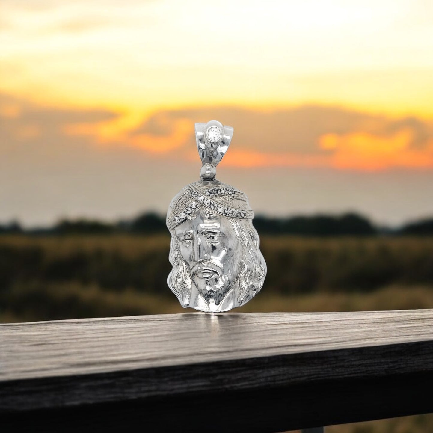 Jesus Pendant In 925 Sterling Silver