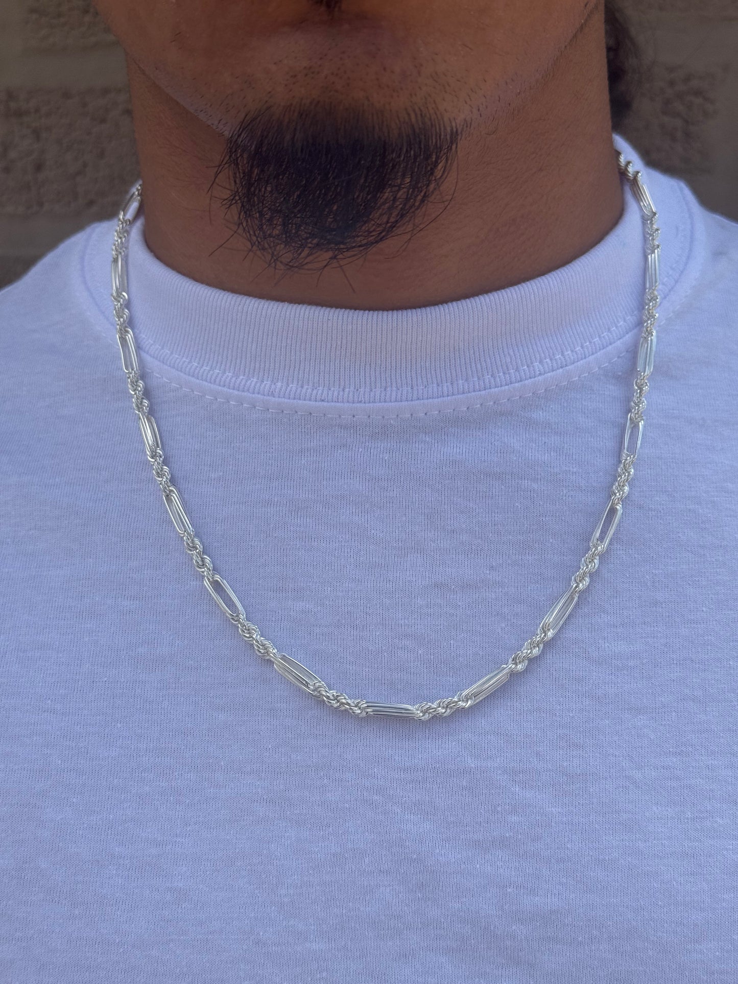925 Sterling Silver Milano 22” 4.5MM Chain Necklace