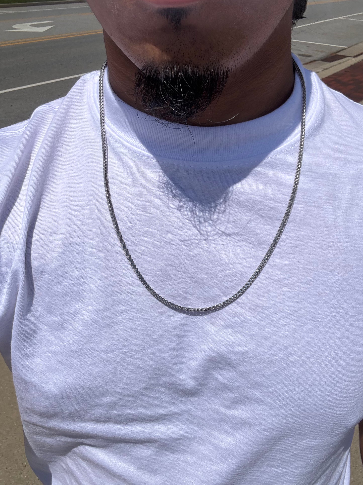 925 Silver 2.5MM 24” Franco Chain Necklace