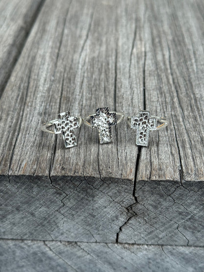 925 Silver Cross Ring