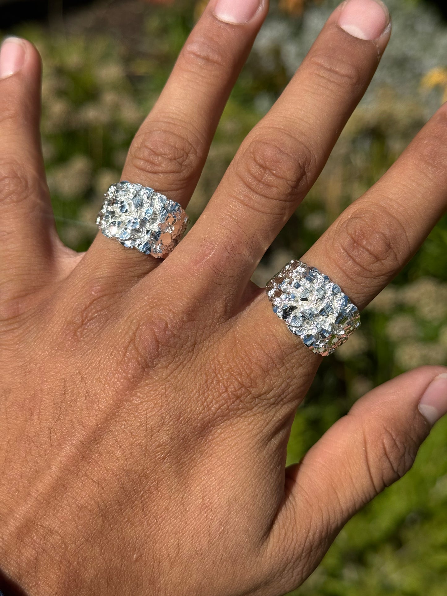 925 Silver Nugget Ring