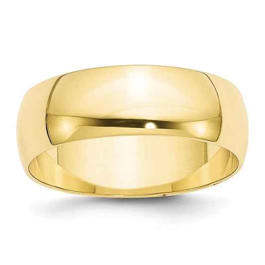Men’s Round Band Ring In 3.5MM 14K Yellow Golds