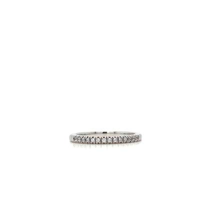14K White Gold Round Halo Engagement Ring Set