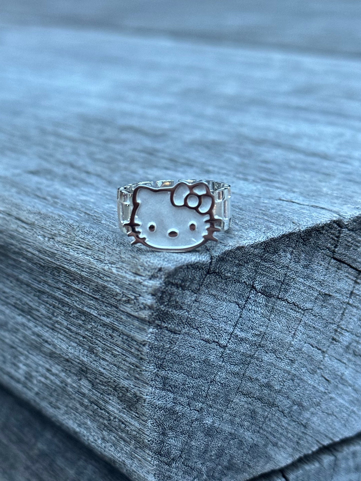 925 Silver Hello Kitty Ring