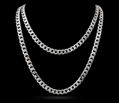 925 Silver 5.5MM Curb Link Chain Necklace