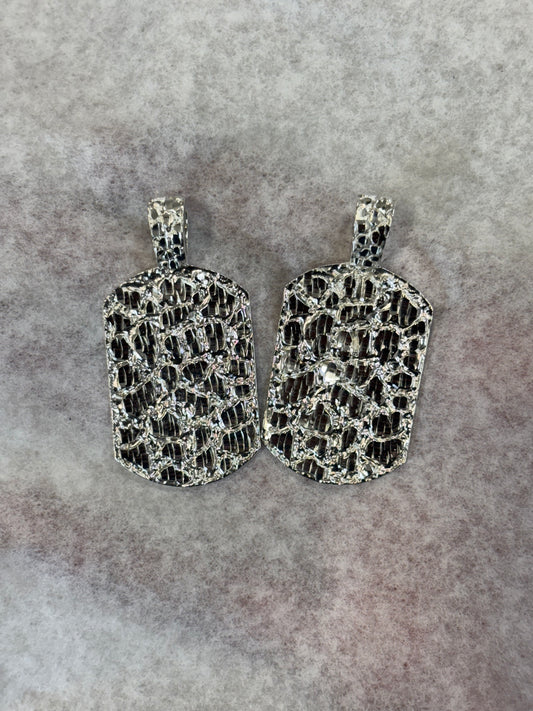 925 Silver Nugget Charm Pendant
