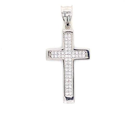 Cross Pendant In 925 Sterling Silver