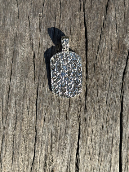 925 Silver Nugget Charm Pendant - Rose Gold Nugget Pendant - Yellow Gold Nugget Pendant