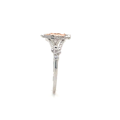 Two Tone Virgin Mary Ring In 925 Sterling Silver