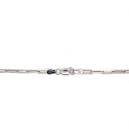 18” 3MM Paperclip Chain In 925 Sterling Silver