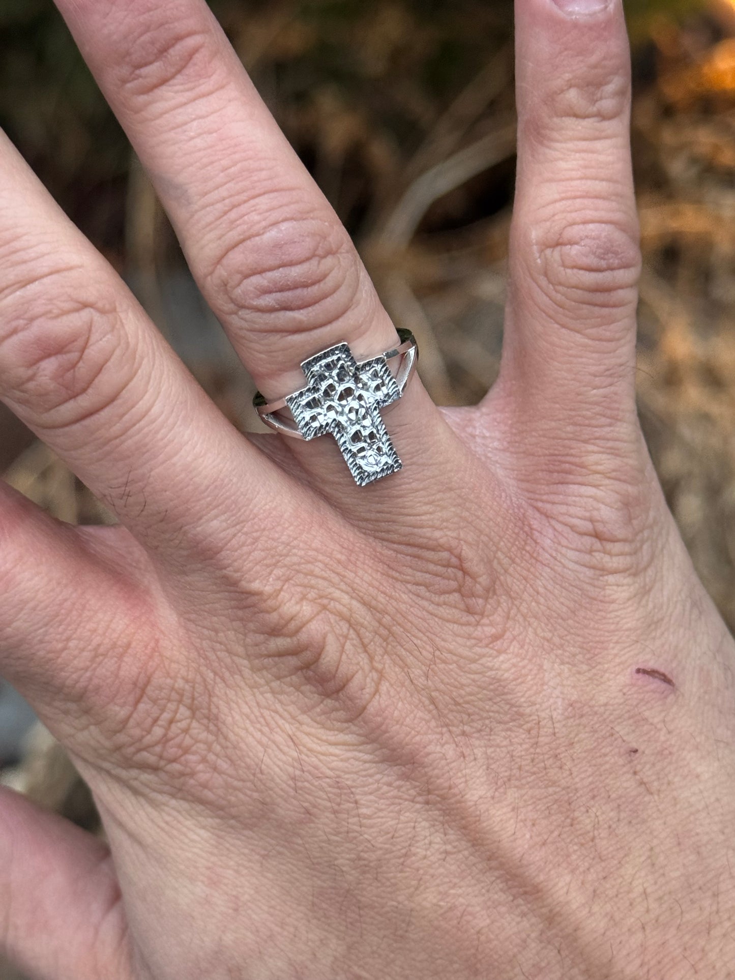 925 Silver Cross Ring