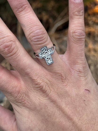 925 Silver Cross Ring