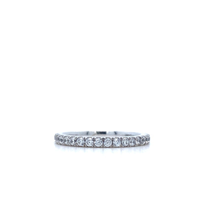 14K White Gold 4-Prong Engagement Ring Set