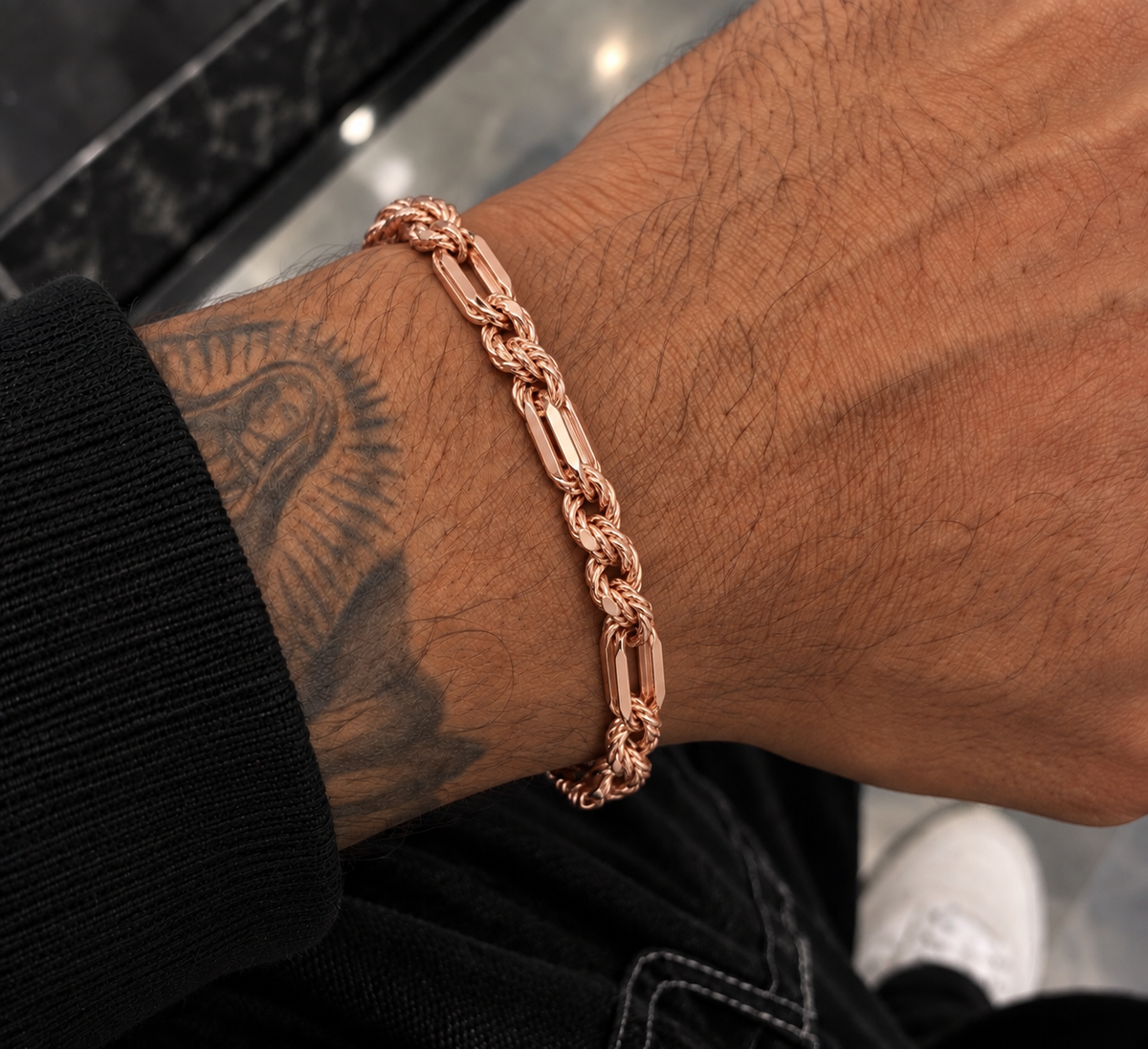 7MM Figarope Milano Chain & Bracelet in 925 Sterling Silver