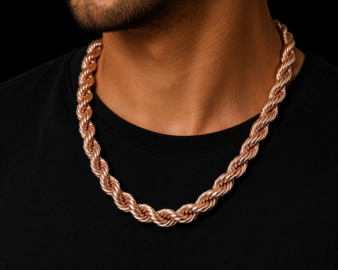 925 Sterling Silver 12MM Rope Chain & Bracelet