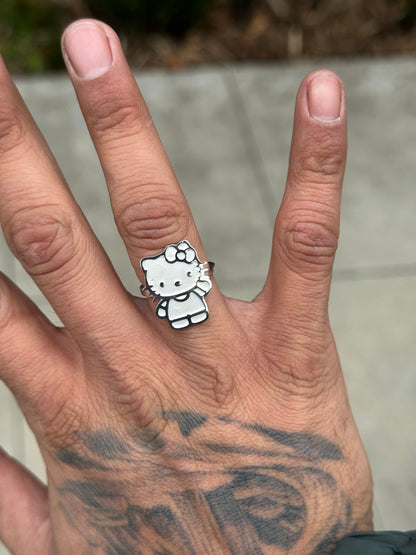 925 Silver Hello Kitty Body Ring