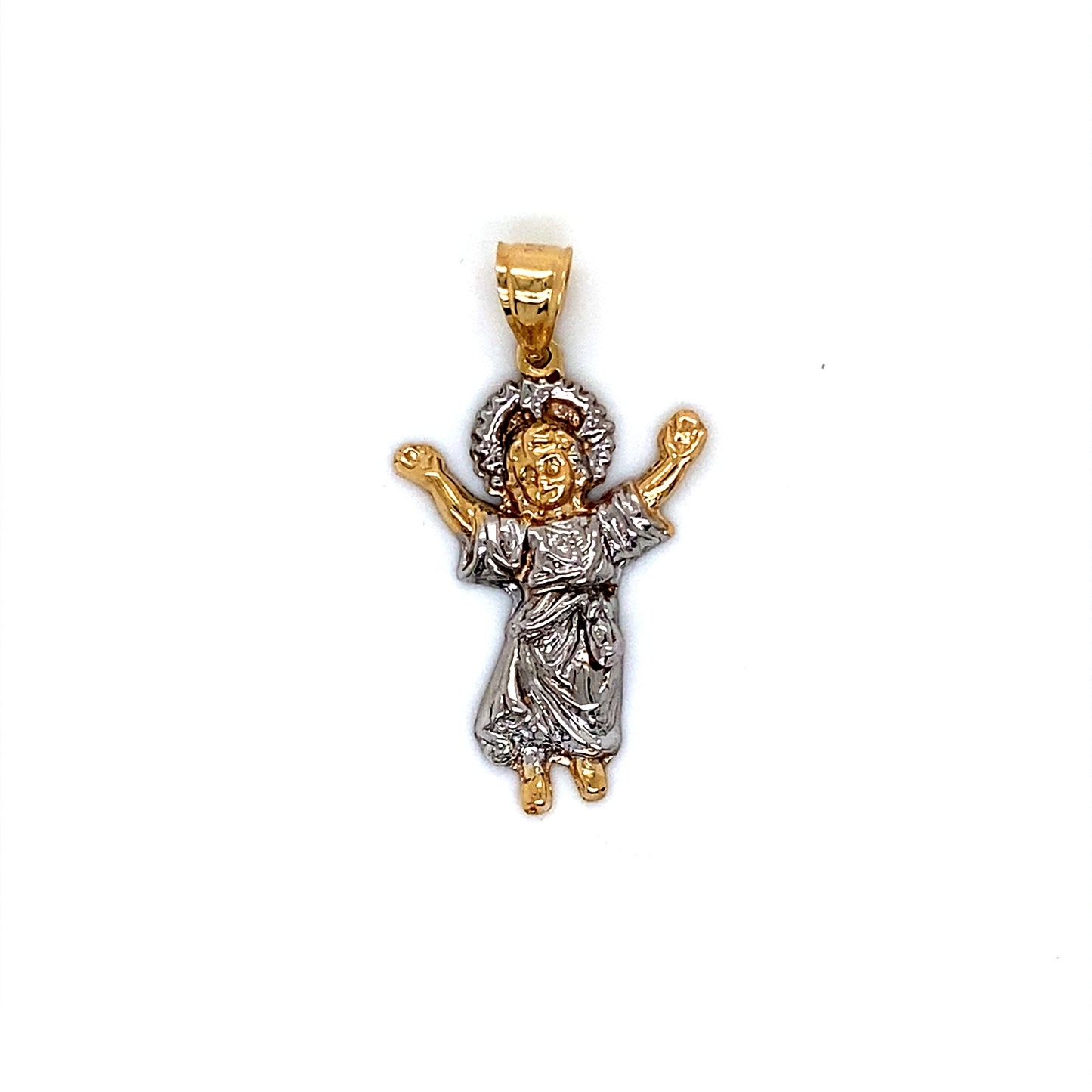 14K Gold Baby Jesus Pendant