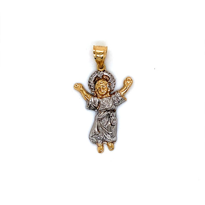 14K Gold Baby Jesus Pendant